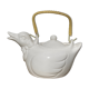 Teapot in the shape of a duck in white ceramic 1960 vintage