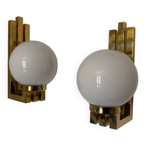 Appliques laiton opaline