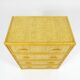 Commode vintage en bambou et rotin, années 1970