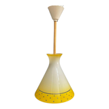 Suspension en verre jaune années 1960