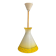 Suspension en verre jaune années 1960