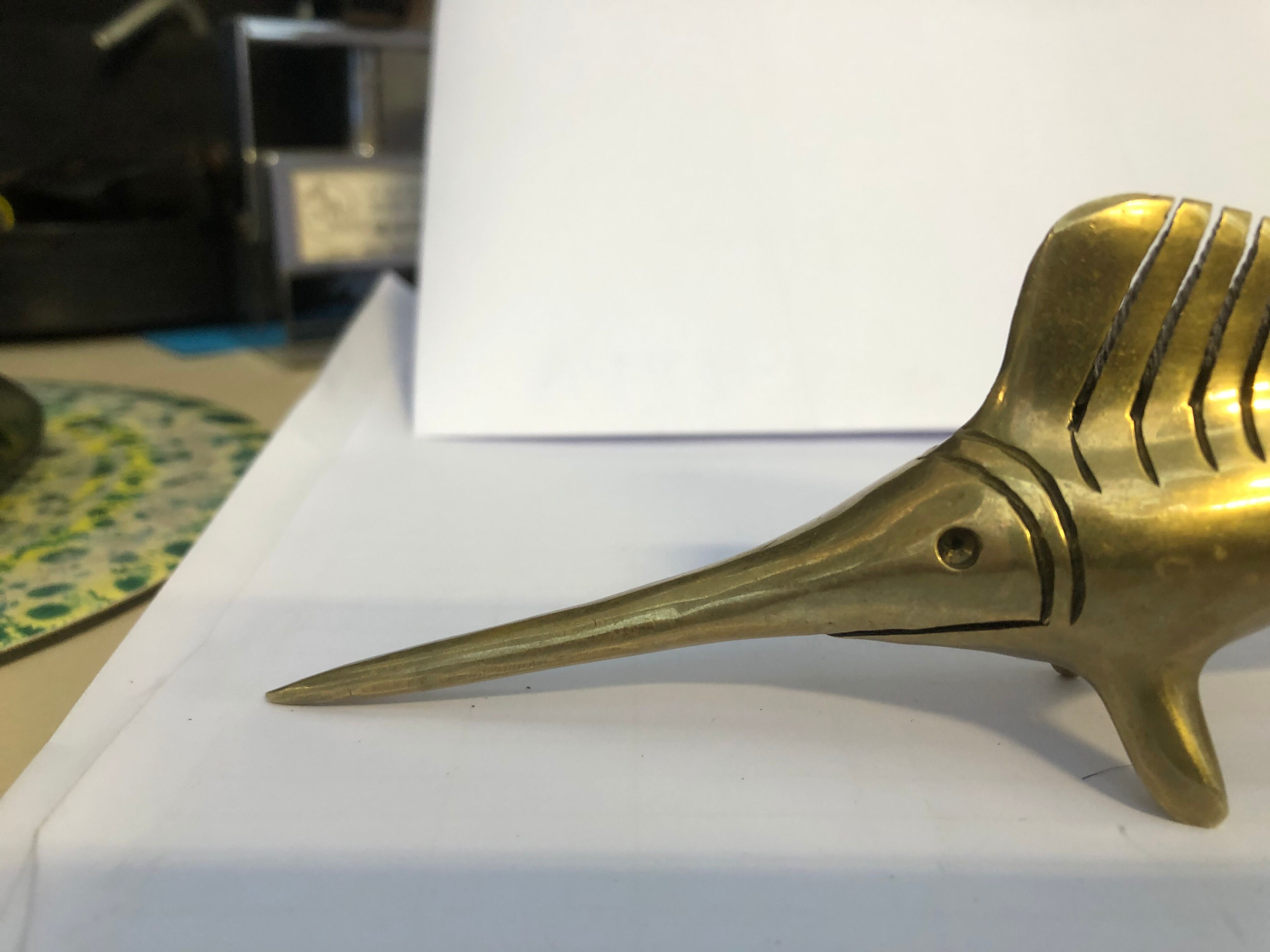70s brass swordfish