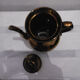 Jersey earthenware teapot - bronze color