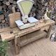 Renovated carpenter's workbench 170cm