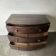Antique Mahogany Bow Front Chest of 3 Drawers Georgian c1800-1830 Splay Fee