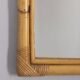 Vintage 1960s Italian design bamboo wall mirror