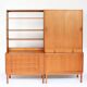 Paire de bibliothèques scandinaves en teck années 60