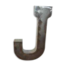 Industrial letter "J" in iron