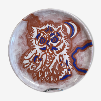 Jean Lurçat owl dish