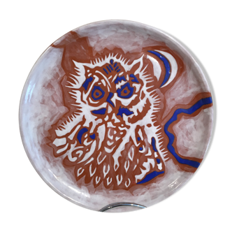 Jean Lurçat owl dish