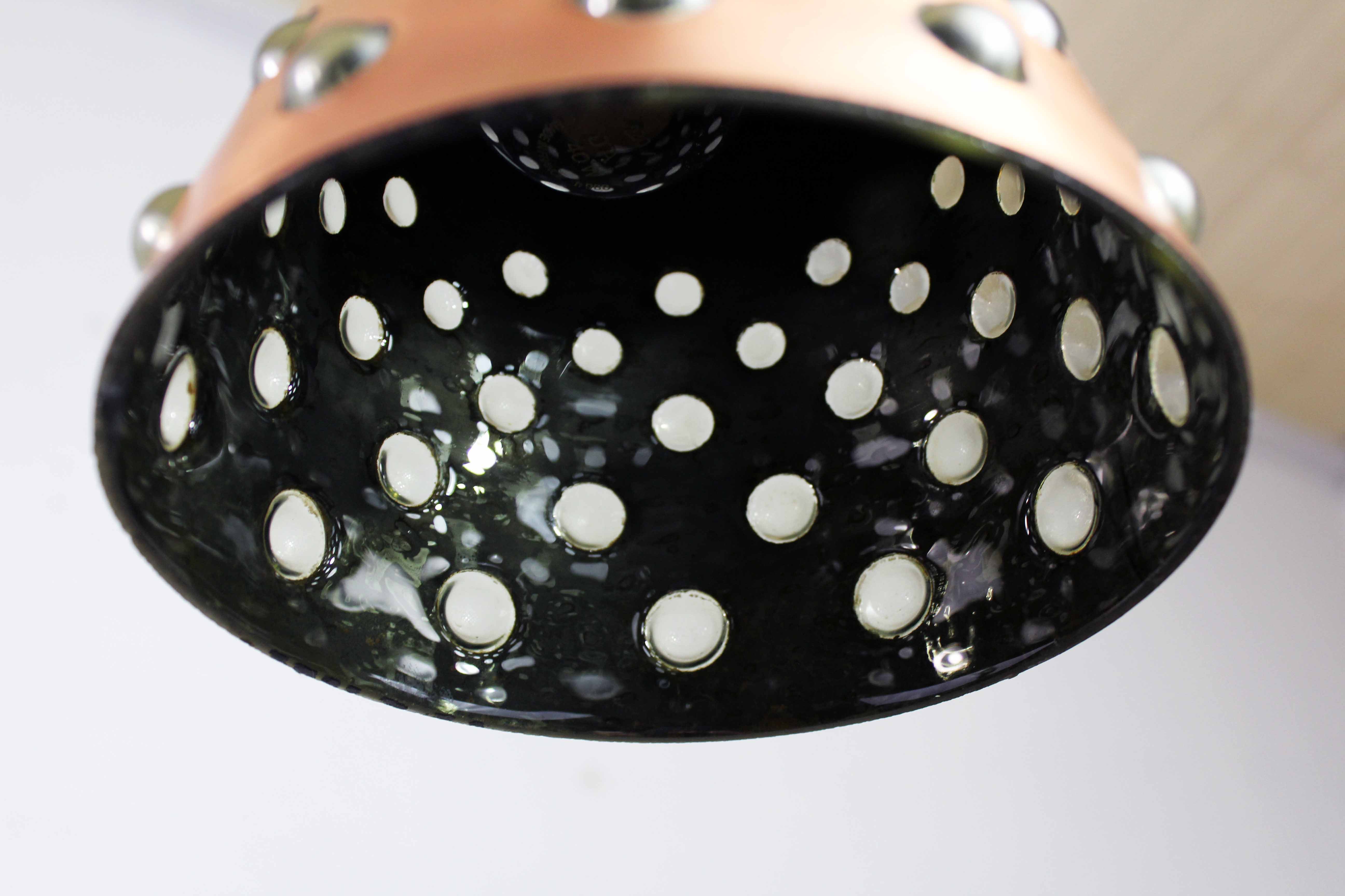 Nanny Still pendant lamp in copper and glass