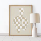 Chequers giclee art print 50x70cm