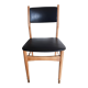 Scandinavian teak chair, brass legs, 50s