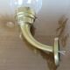 Pair of theater wall sconces in bronze art deco 30s