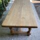 Table à manger de ferme rénovée en chêne massif XXème 200cm