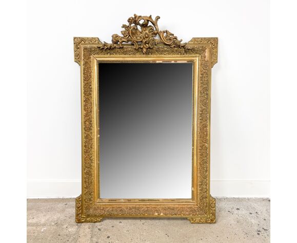 French Antique Gilt Mirror Napoleon Iii 86x117cm Selency French Antique Gilt Mirror Napoleon Iii, Vintage French Gilt Mirror