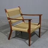 Fauteuil PJ112 par Ole Wanscher pour P. Jeppesen Mobelfabrik