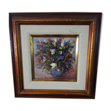 Painting bouquet of flowers