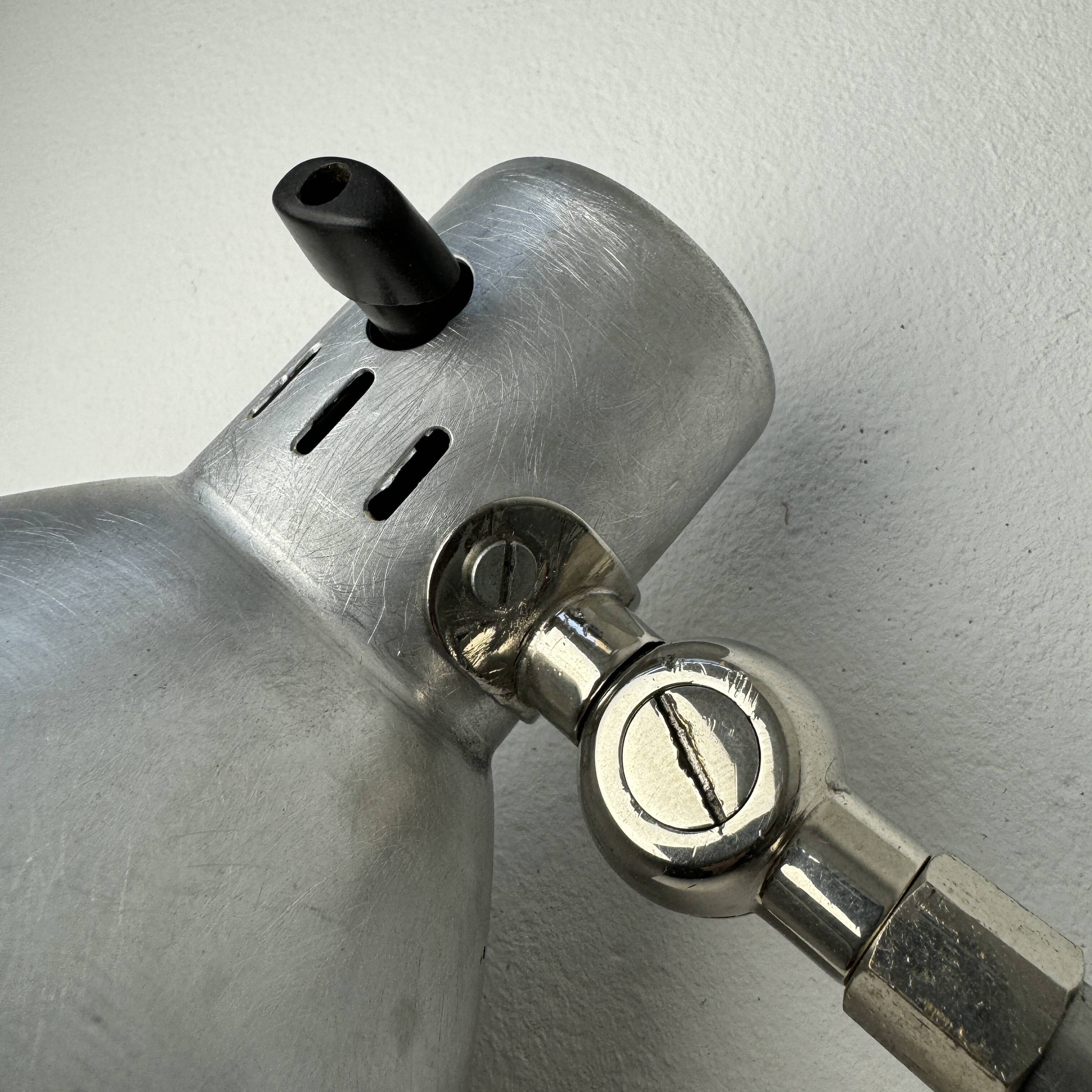 Old large industrial accordion wall lamp