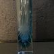 Soliflore, engraved glass vase 1960