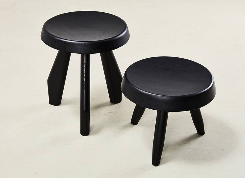Charlotte Perriand Berger + Tabouret Meribel pour Cassina 2011