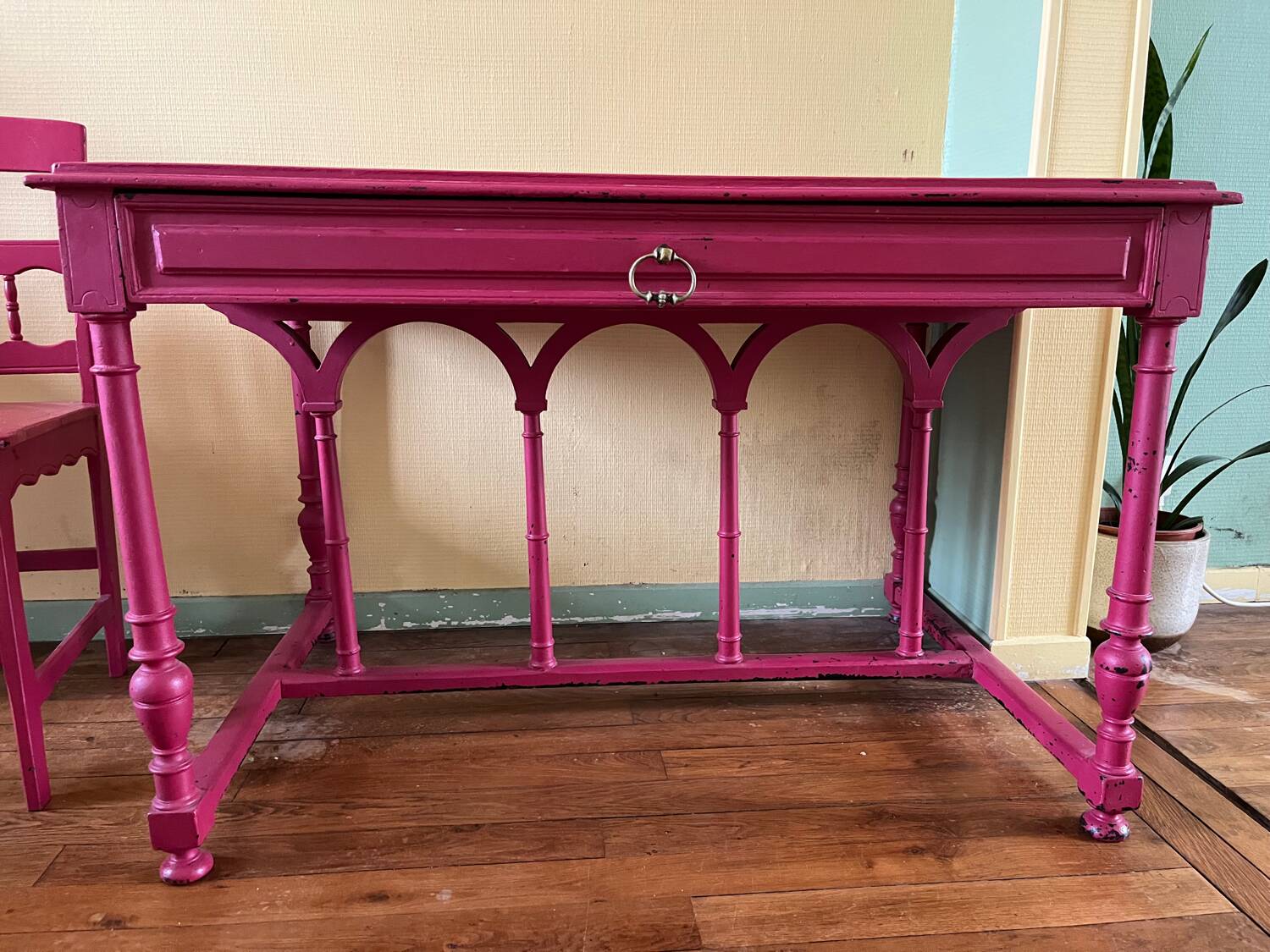 Desk and chair