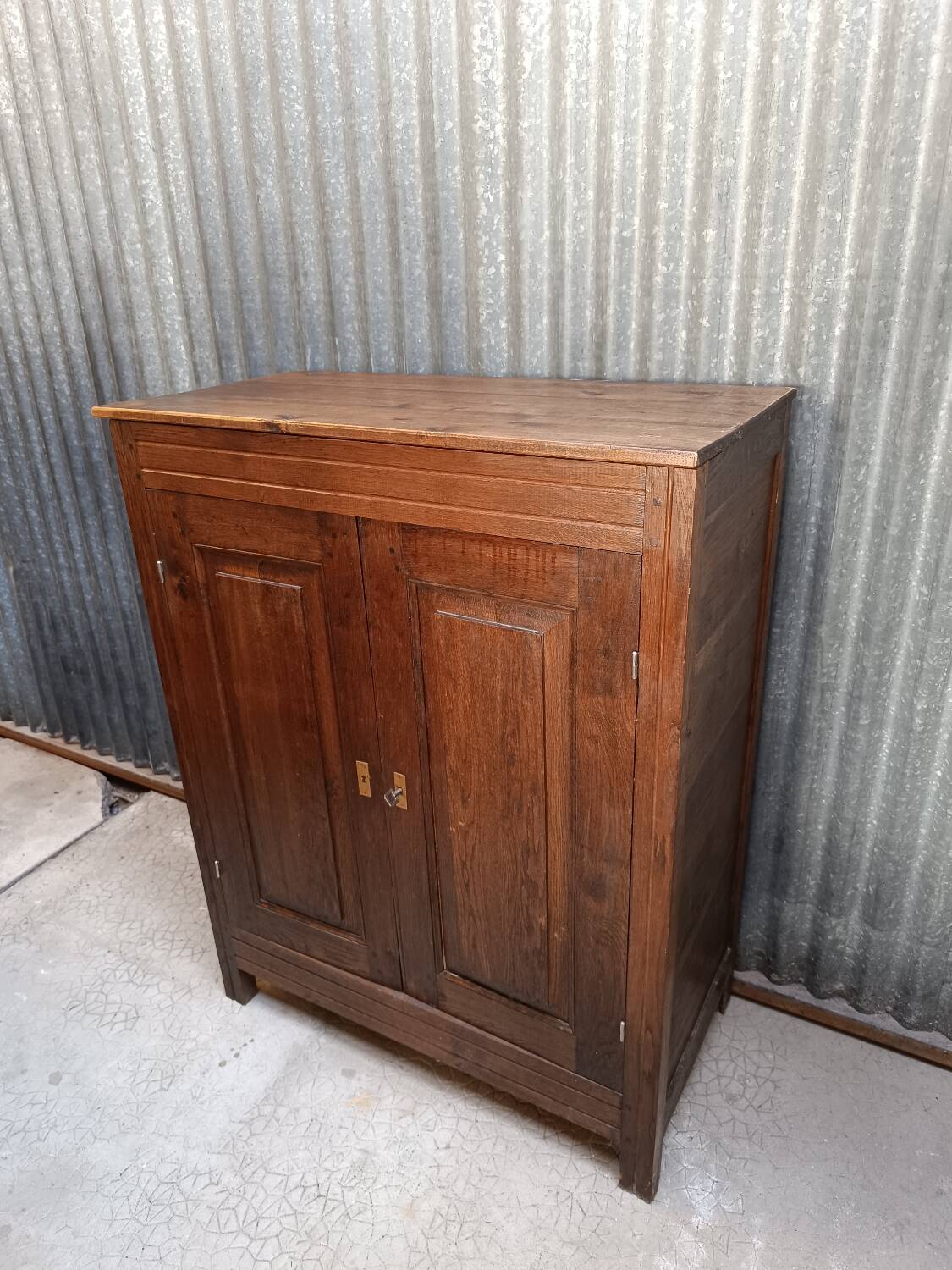 Vintage Parisian sideboard in solid oak