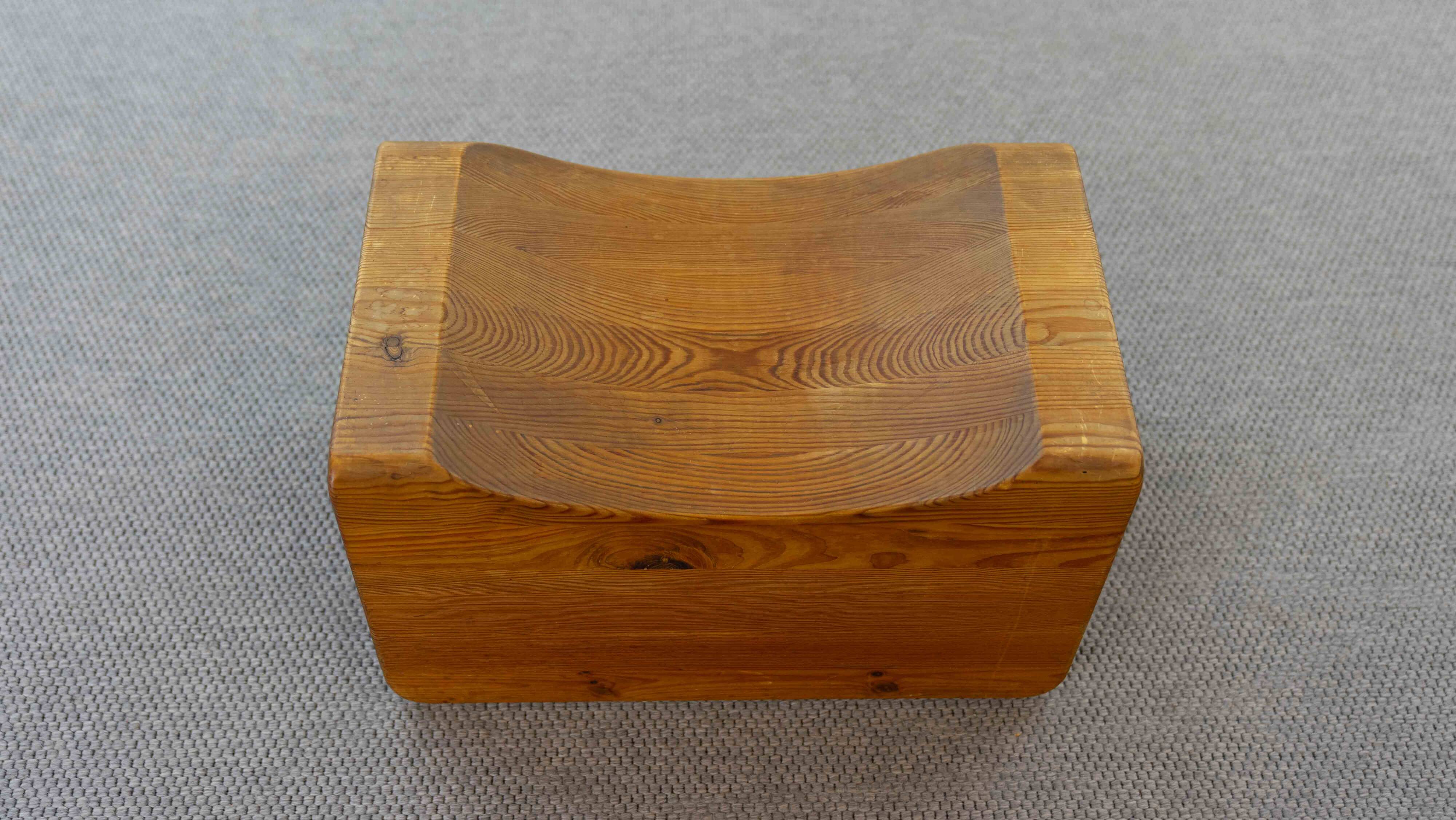 Palle Stool in Pine, Sweden, 70s