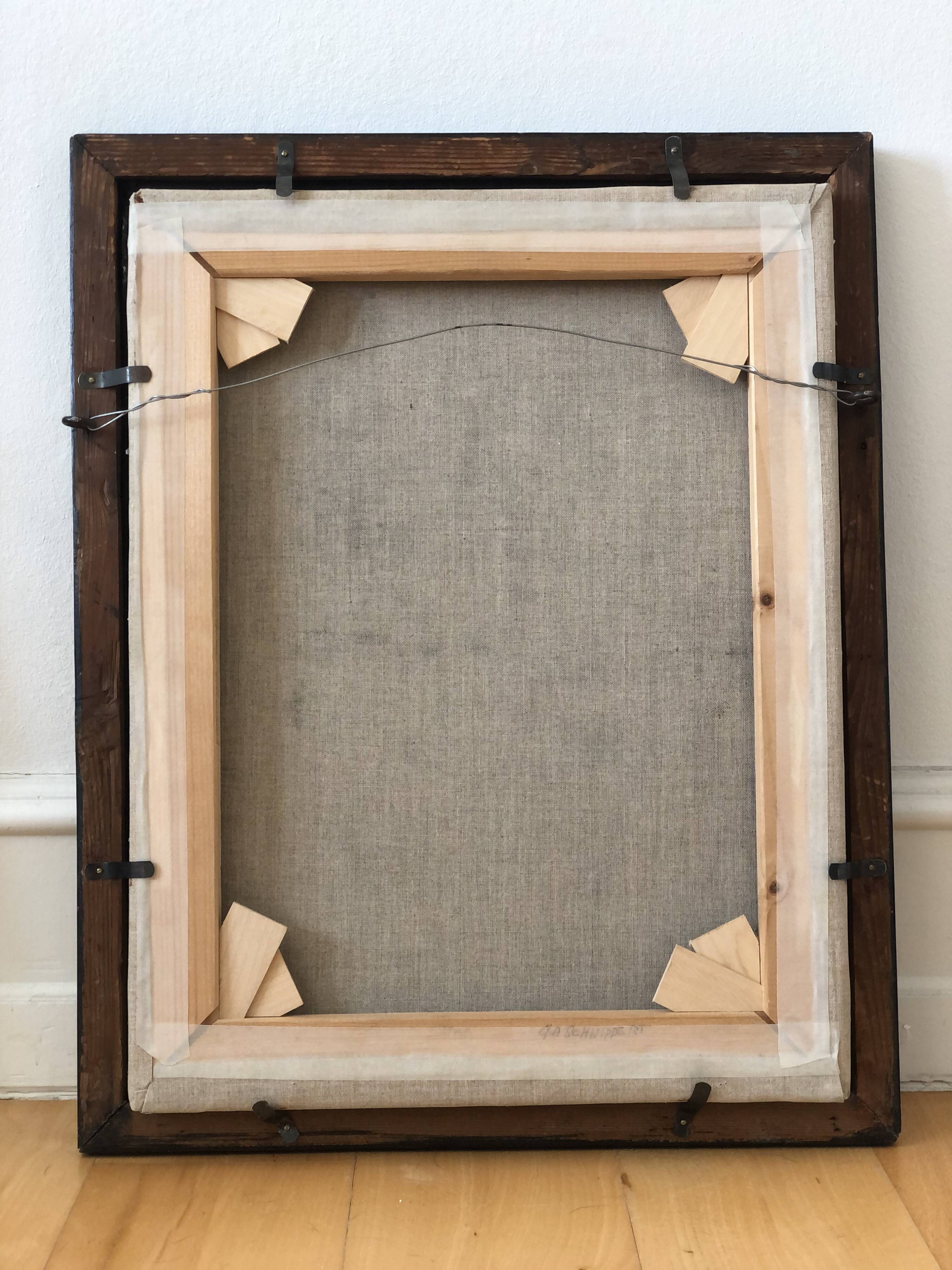 Antique Vintage 19th Century Oil Portrait Painting of a Dutch Gentleman