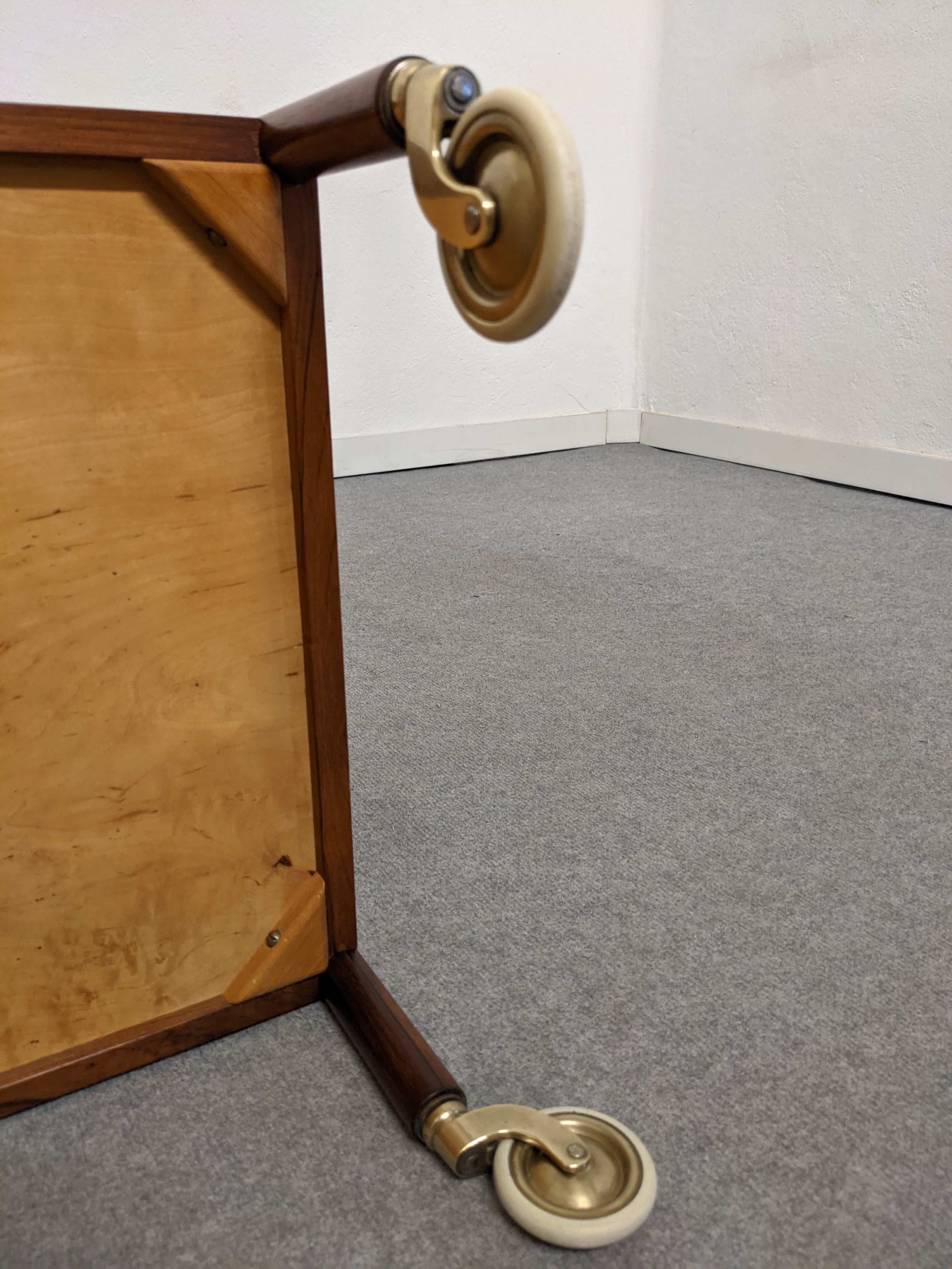 Danish wheeled dessert table by ludvig pontoppidan