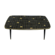 Vintage coffee table with glass top