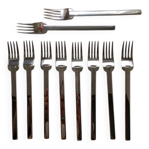 10 fourchettes à entremet