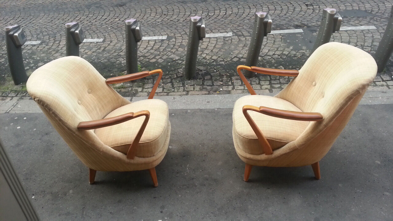 1 / 2 armchair Cup years 50-60 Janina Jędrachowicz i Konrad Racinowski