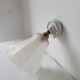 Art Deco wall lamp in porcelain and glass