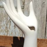 Vintage white hand vase