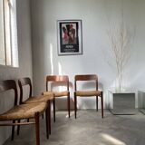 Model 75 straw chairs Niels O. Moller 1950