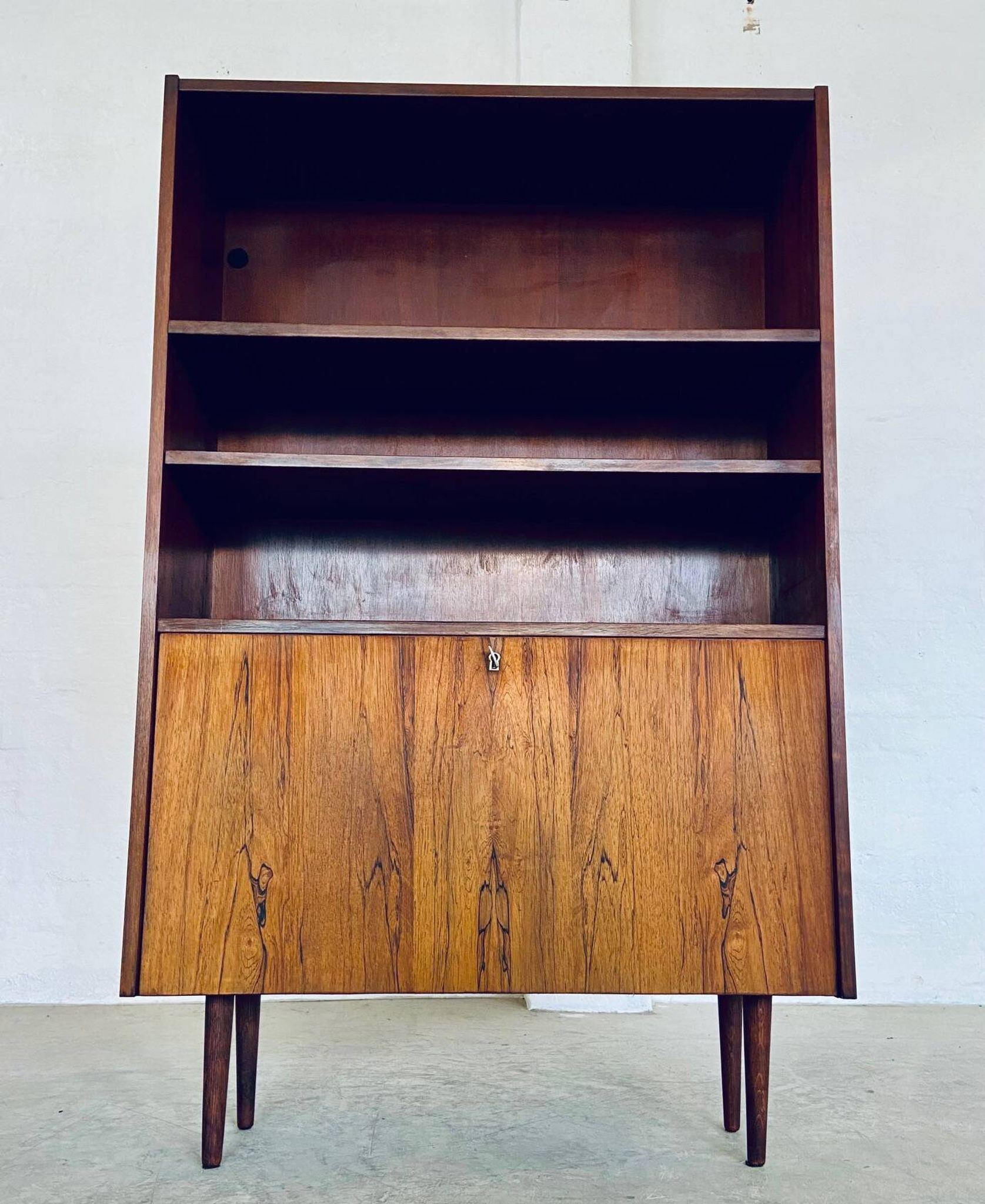 Danish retro vintage library in rosewood 1965