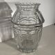 Joseph Simon Art Deco vase in clear cut crystal, ca 1925