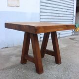 Table en chêne massif, éditée par Mobichalet, Belgique, 1950