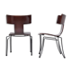 Pair of vintage Anziano dining chairs by John Hutton for Donghia
