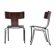 Pair of vintage Anziano dining chairs by John Hutton for Donghia
