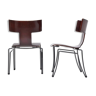 Pair of vintage Anziano dining chairs by John Hutton for Donghia