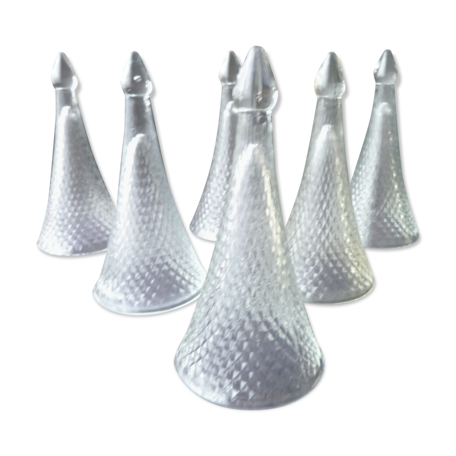 Set de 6 trinquettes ou flutes à dégustation sans pied