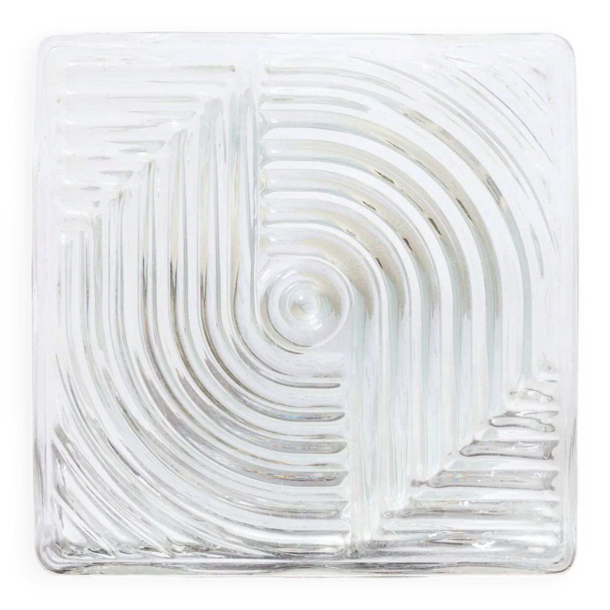 "Prism" wall light, pressed glass, 1960s