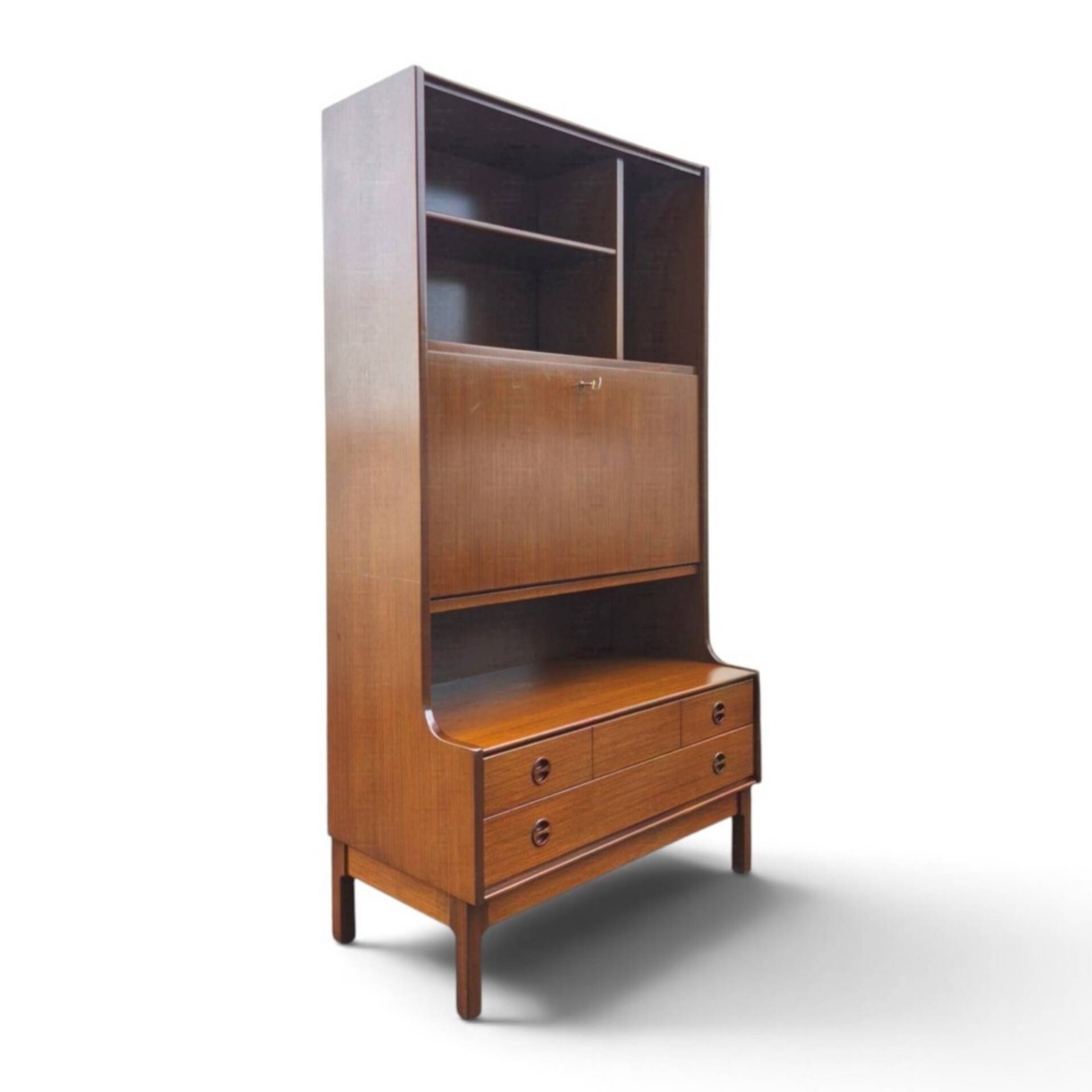 Scandinavian teak bookshelf furniture