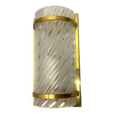 Single Brass Crystal Sconce