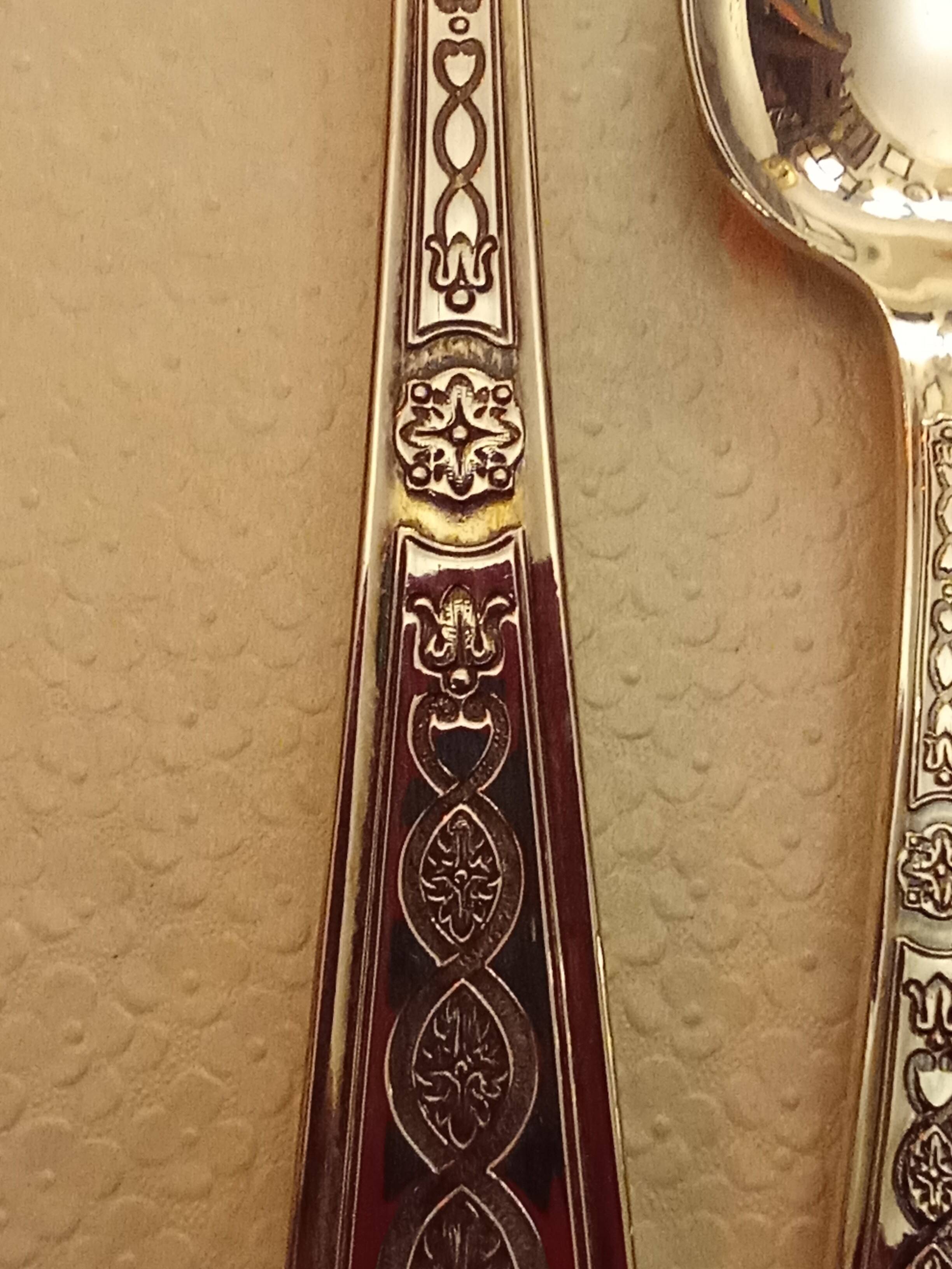 Christofle Villeroy pattern 4-piece cutlery set