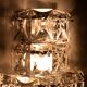 Large Kinkeldy Chrystal Glass wall lamps 1970s Germany