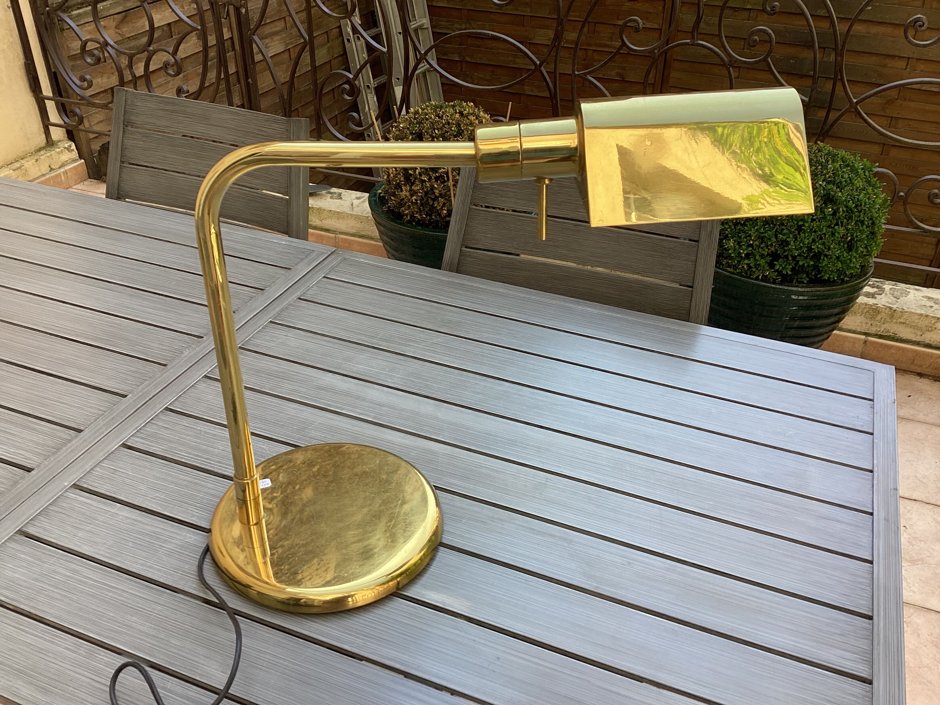 70s desk lamp, Metalarte style, vintage