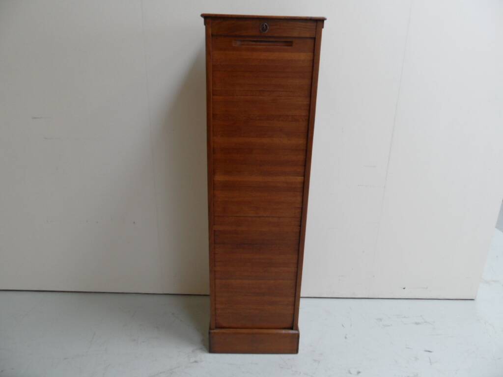 Vintage filing cabinet with roller shutter
